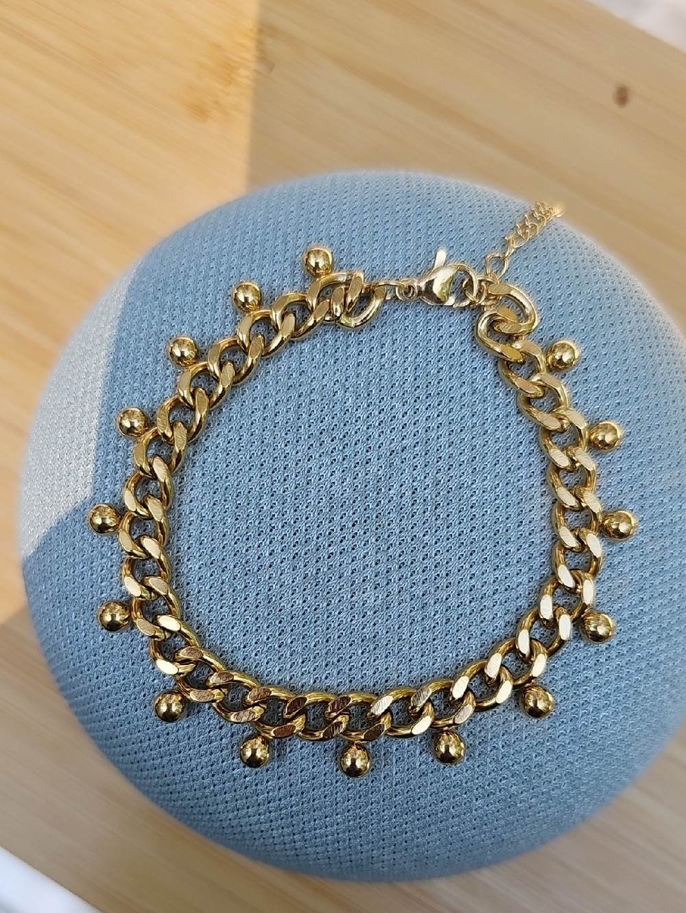 18k Gold Drop Chain Bracelet - Women Jewelry
